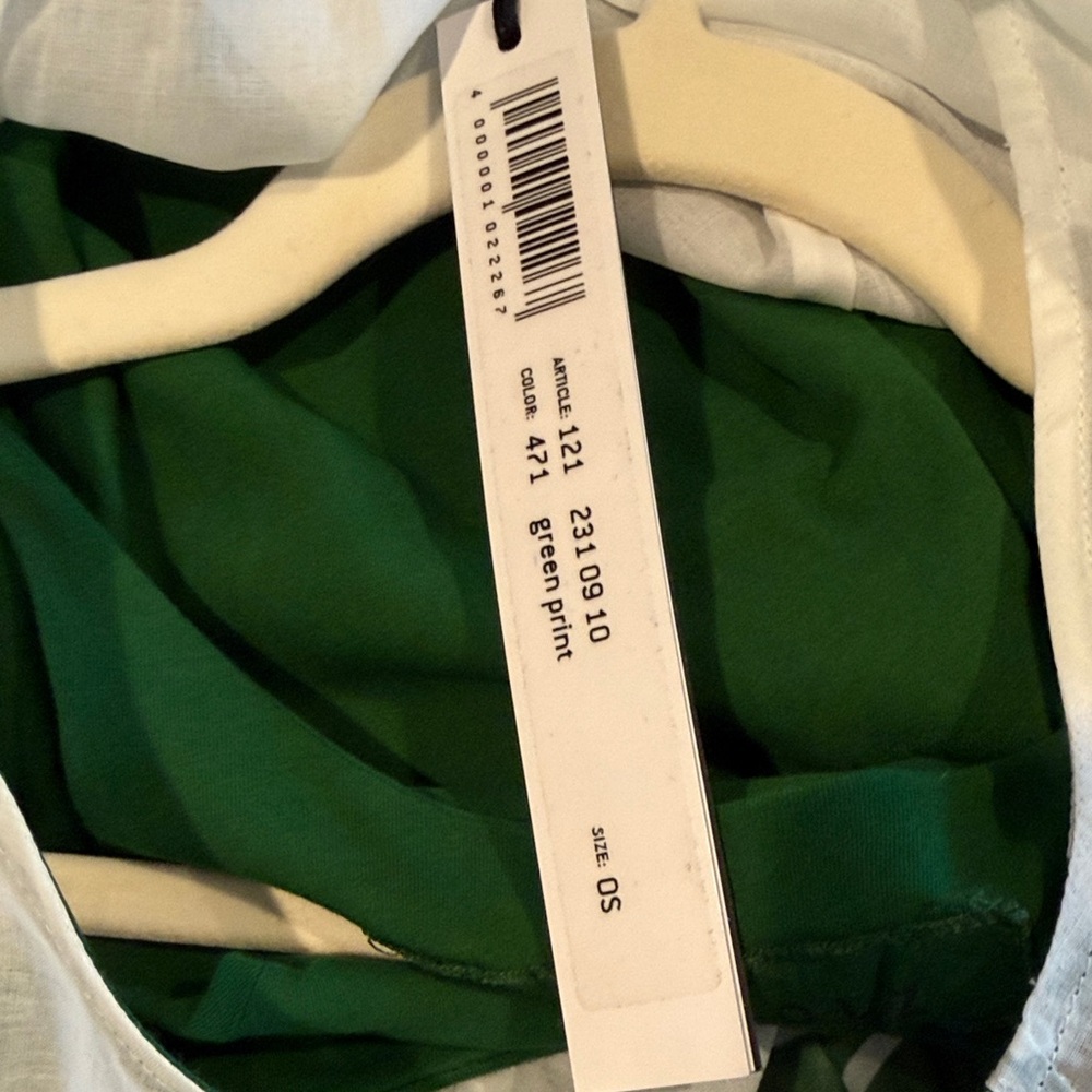 Rundholz White and Green Tunic with matching racer back knit tank dress(bw) - Picture 3 of 12